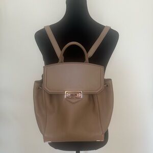 Alexander Wang Prisma Skeletal backpack. Tan leather/rose gold hardware.